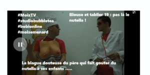 Mickael Ménard (studio Bubble Tea) et le sketch du Nutella
